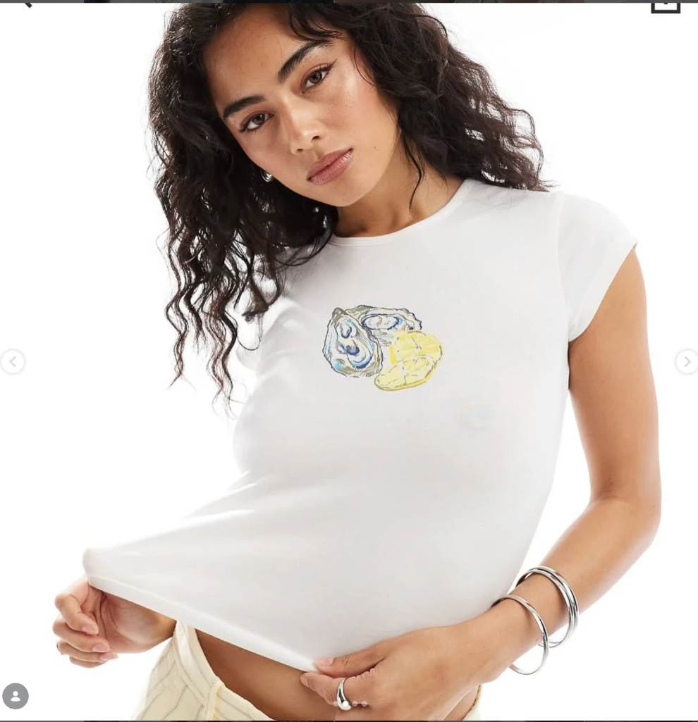 ASOS version of the oyster tee
